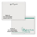 Top Load ID Name Card Holder with Pin (3" x 4")